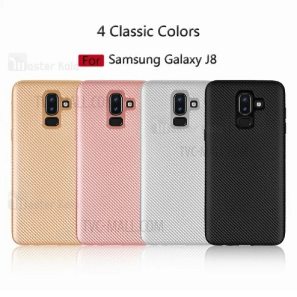 قاب فیبر کربنی Samsung Galaxy J8 2018 / J810 Haimen Fiber Carbon Texture