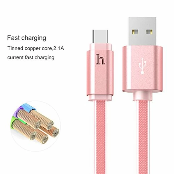 کابل شارژ کنفی لایتنینگ هوکو Hoco UPF01 Metal MFi Lightning دارای تاییدیه MFi