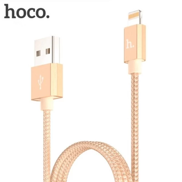 کابل شارژ کنفی لایتنینگ هوکو Hoco UPF01 Metal MFi Lightning دارای تاییدیه MFi