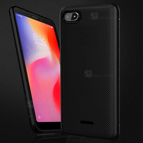 قاب طرح فیبر کربنی Xiaomi Redmi 6a Kugi Rugged Armor