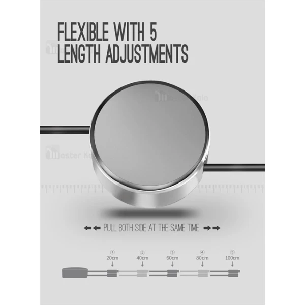 کابل جمع شونده دو کاره 2.4 آمپر الدینیو Ldnio LC90 Retractable Cable