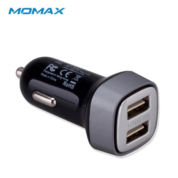 شارژر فندکی 2 پورت مومکس Momax UC4 Dual USB Port Car Charger