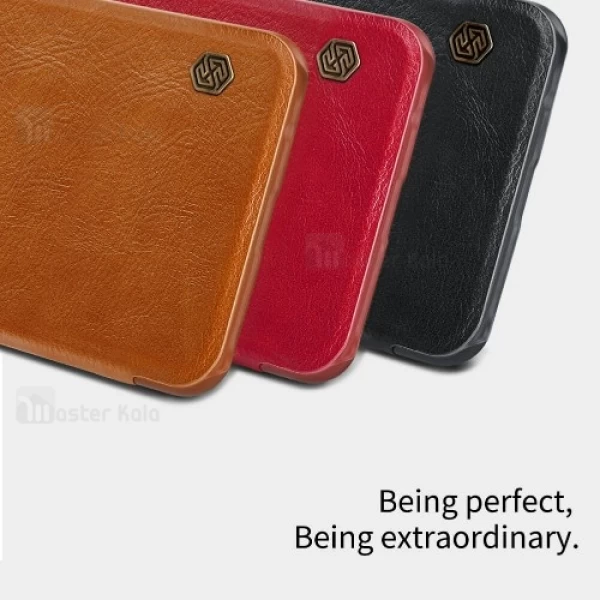 کیف چرمی نیلکین وان پلاس OnePlus 5T Nillkin Qin Leather Case