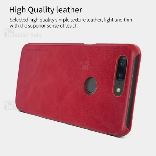 کیف چرمی نیلکین وان پلاس OnePlus 5T Nillkin Qin Leather Case