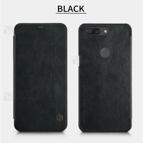 کیف چرمی نیلکین وان پلاس OnePlus 5T Nillkin Qin Leather Case