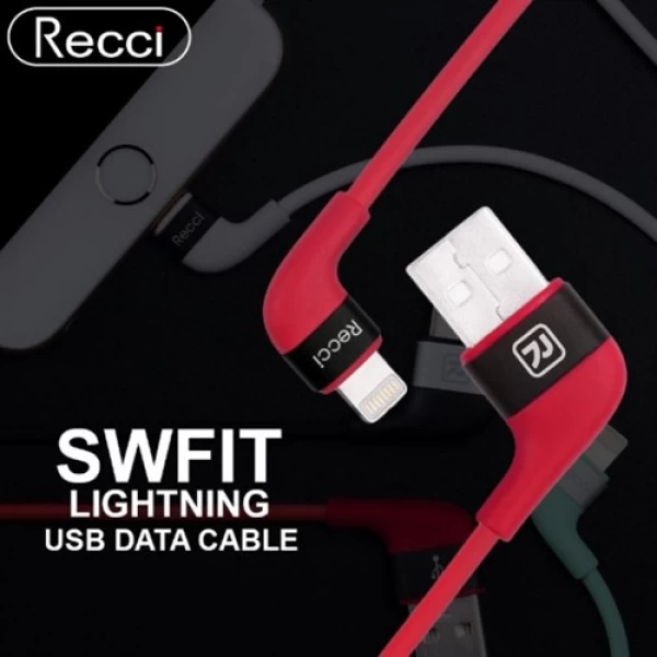 کابل لایتنینگ رسی Recci RCL-J100 Swfit Lightning Cable