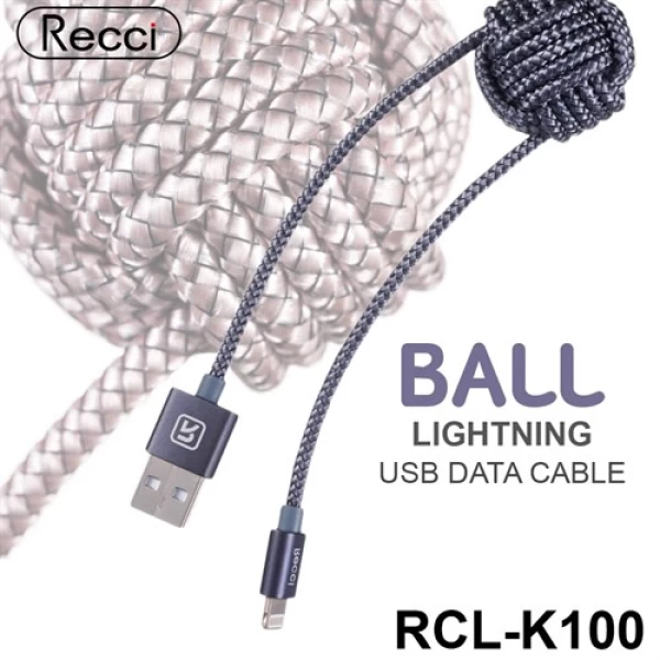 کابل لایتنینگ رسی Recci RCL-K100 BALL Lightning Cable