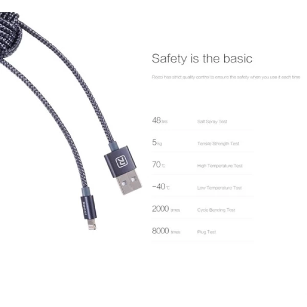 کابل لایتنینگ رسی Recci RCL-K100 BALL Lightning Cable