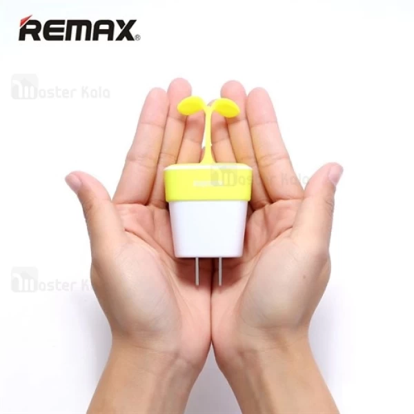 شارژر 2 پورت فانتزی 2.4 آمپر ریمکس Remax RP-U27 Sapling طرح گلدان