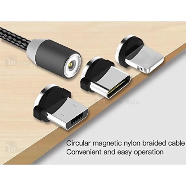 کابل شارژ مگنتی سه کاره 2.4 آمپر یسیدو Yesido CA-11 Magnetic Cable