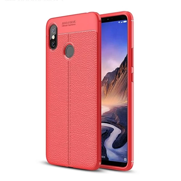 قاب محافظ ژله ای طرح چرم Xiaomi Mi Max 3 مدل Auto Focus