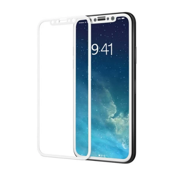 محافظ صفحه شیشه ای تمام صفحه 2.5D دور چسب مارک TT آیفون Apple iPhone X / XS
