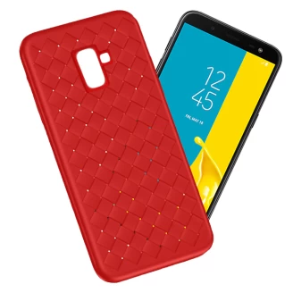 قاب طرح چرم و حصیری W.S Weaving مناسب Samsung Galaxy J6 2018