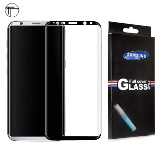 محافظ شیشه ای تمام صفحه و خمیده تمام چسب TT سامسونگ Samsung Galaxy S8