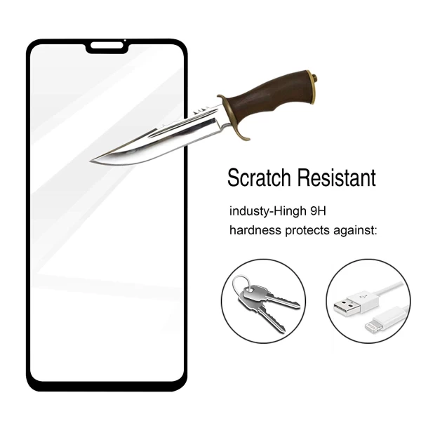 محافظ صفحه شیشه ای تمام صفحه تمام چسب مارک TT هواوی Huawei Honor 8X