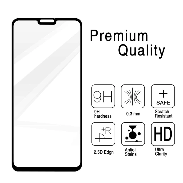 محافظ صفحه شیشه ای تمام صفحه تمام چسب مارک TT هواوی Huawei Honor 8X