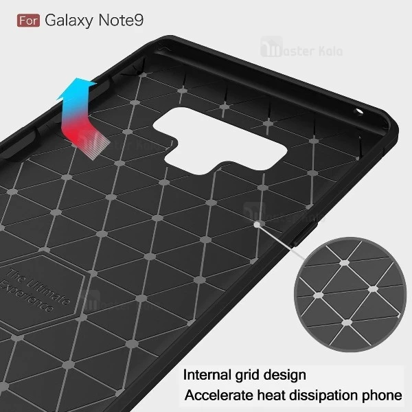 قاب محافظ ژله ای سامسونگ Samsung Galaxy Note 9 Fiber Carbon Rugged Armor