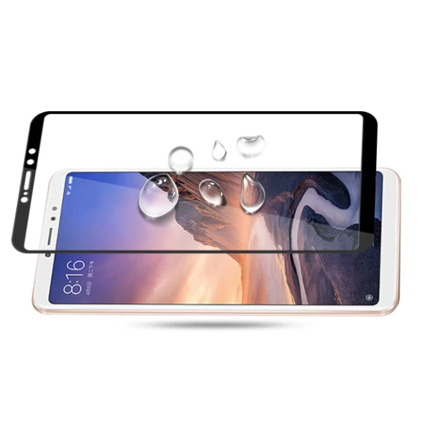 محافظ صفحه نمایش شیشه ای و تمام صفحه دور چسب مارک TT مناسب Xiaomi Mi Max 3