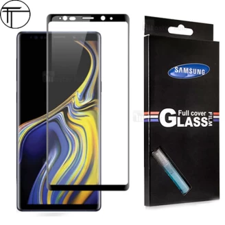 محافظ صفحه نمایش شیشه ای تمام صفحه و خمیده TT تمام چسب Samsung Galaxy Note 9
