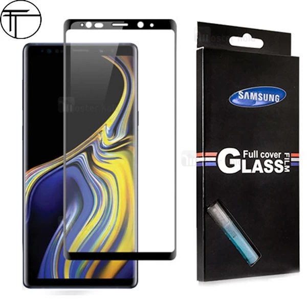 محافظ صفحه نمایش شیشه ای تمام صفحه و خمیده TT تمام چسب Samsung Galaxy Note 9