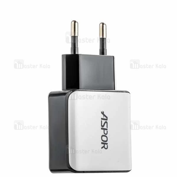 شارژر دیواری 2 پورت 2.1 آمپر اسپور ASPOR A811 Power Adapter