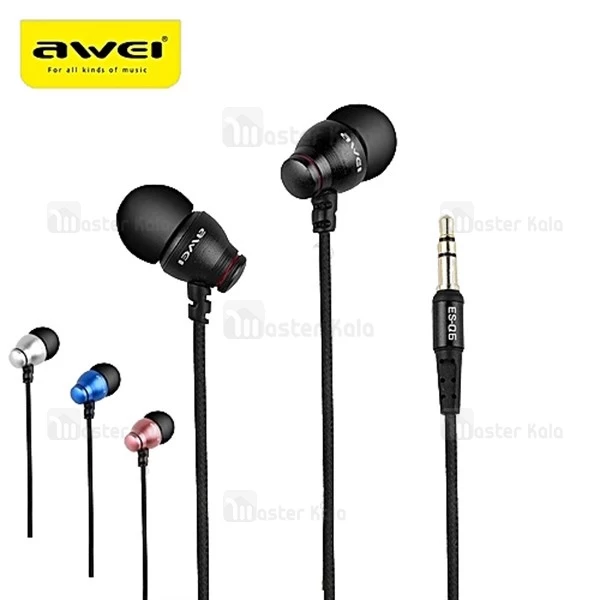 هندزفری سیمی AWEI ES-Q6 IN-Ear Headphones