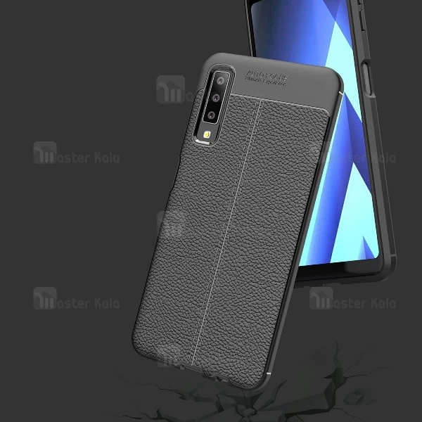 قاب محافظ طرح چرم Samsung Galaxy A7 2018 / A750 Auto Focus Jelly Case
