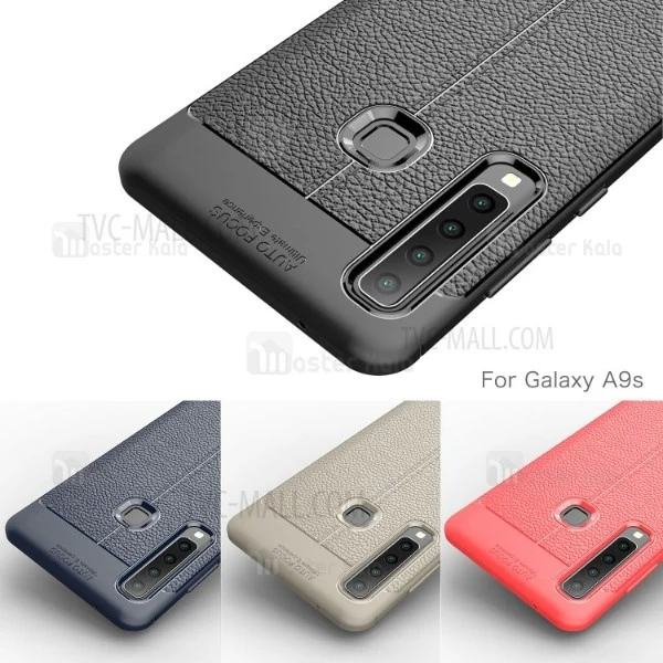 قاب محافظ طرح چرم Samsung Galaxy A9 2018 / A9s Auto Focus Jelly Case