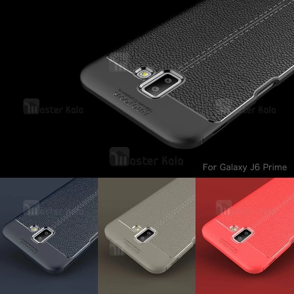 قاب محافظ طرح چرم Samsung Galaxy J6 Plus Auto Focus Jelly Case