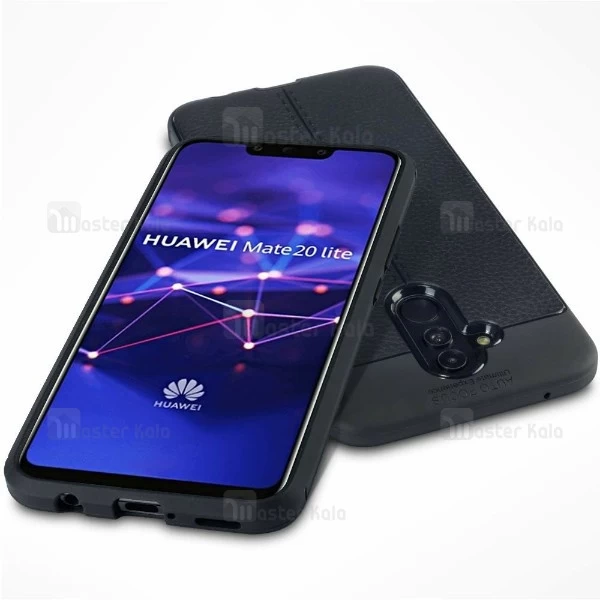 قاب محافظ طرح چرم Huawei Mate 20 Lite Auto Focus Jelly Case