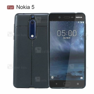 قاب محافظ ژله ای طرح چرم Nokia 5 مدل Auto Focus