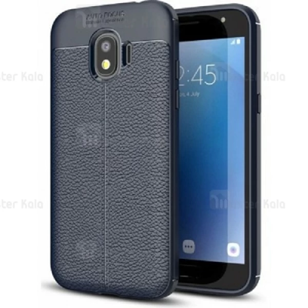 قاب محافظ ژله ای طرح چرم Samsung Galaxy Grand Prime Pro / J2 Pro 2018 مدل Auto Focus