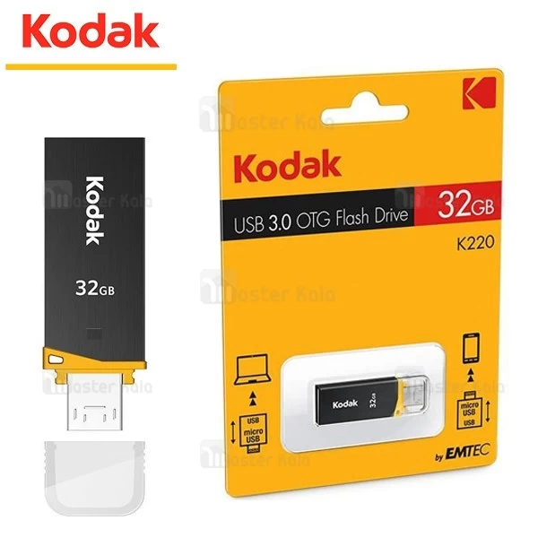 فلش مموری 32 گیگابایت کداک Kodak K220 OTG USB 2.0 Mini مناسب موبایل