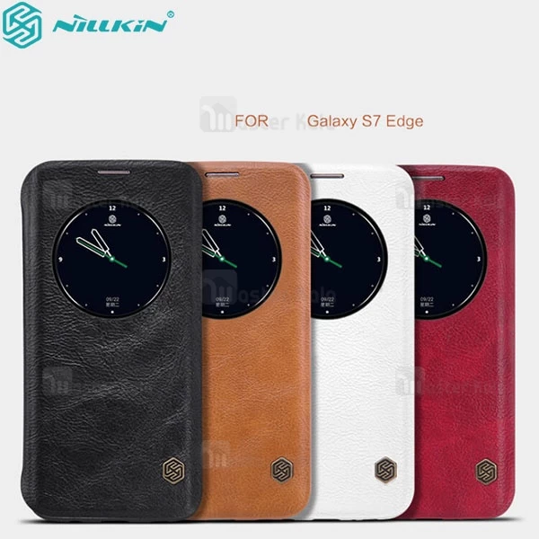 کیف چرمی Samsung Galaxy S7 Edge Nillkin Qin Smart Leather Case