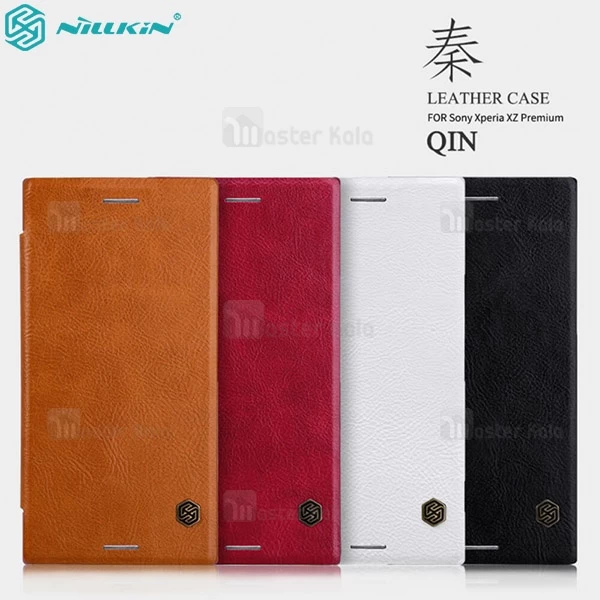 کیف چرمی نیلکین سونی Sony Xperia XZ Premium Nillkin Qin Leather Case