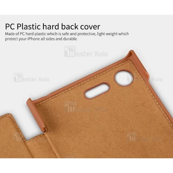 کیف چرمی نیلکین سونی Sony Xperia XZ Premium Nillkin Qin Leather Case