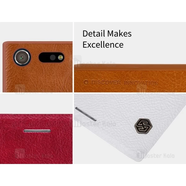 کیف چرمی نیلکین سونی Sony Xperia XZ Premium Nillkin Qin Leather Case