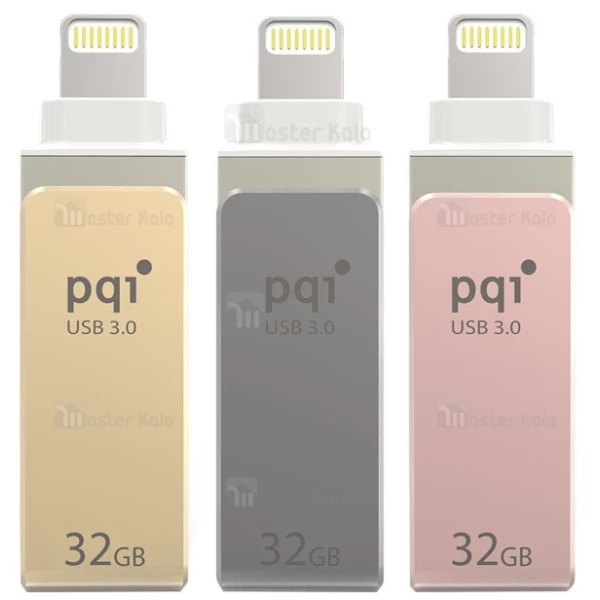 فلش مموری 32 گیگابایت لایتنینگ PQI iConnect Mini USB 3.0 مناسب آیفون