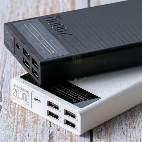 پاوربانک 4 پورت 20000 میلی آمپر ریمکس Remax RPP-102 طرح رادیو