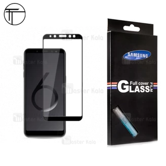 محافظ صفحه شیشه ای تمام صفحه تمام چسب Samsung Galaxy A6 2018