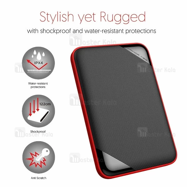 هارد اکسترنال ضدضربه سیلیکون پاور 1 ترابایت Silicon Power Armor A62s IPX4