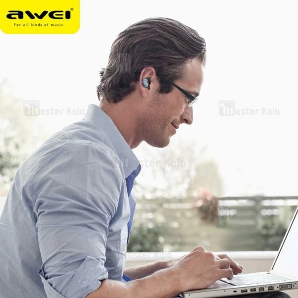 هندزفری بلوتوث دو تایی اوی AWEI T3 Earphone به همراه داک شارژ