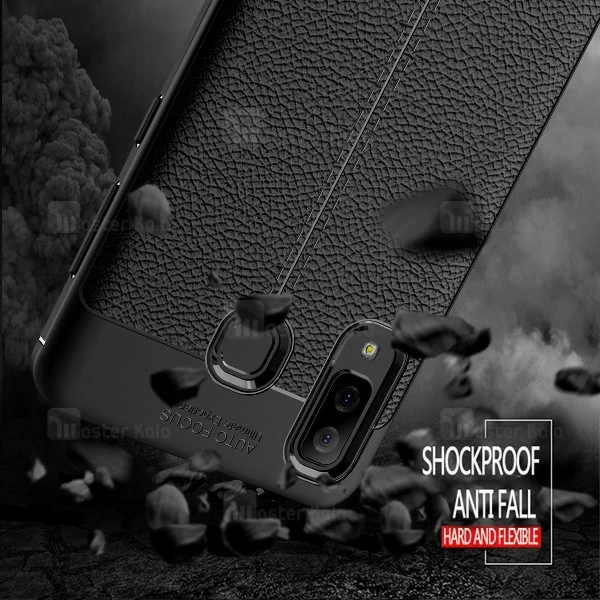 قاب محافظ طرح چرم Samsung Galaxy A8 Star / A9 Star Auto Focus Jelly Case