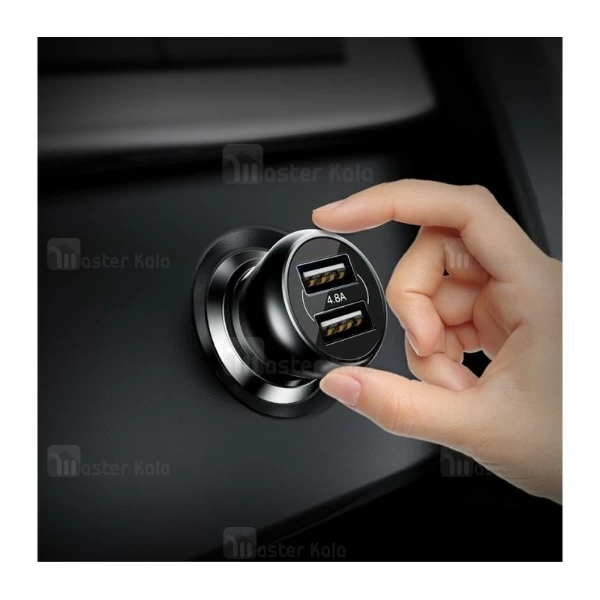 شارژر فندکی 2 پورت 4.8 آمپر بیسوس Baseus F635 Gentleman Dual USB