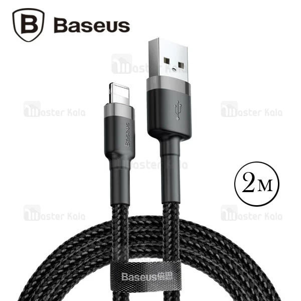 کابل لایتنینگ بیسوس Baseus Kevlar Data And Charge طول 2 متر و 1.5 آمپر