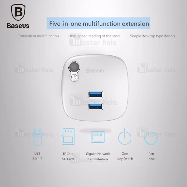 هاب شارژر و داک انتقال اطلاعات بیسوس Baseus HR35 Notebook Expansion Dock