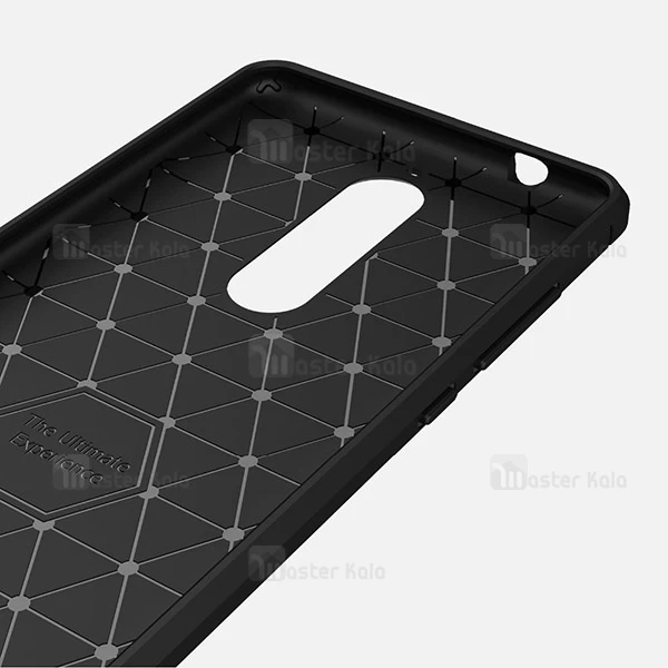 قاب فیبر کربنی Nokia 3.1 Plus / X3 Fiber Carbon Rugged Armor Case