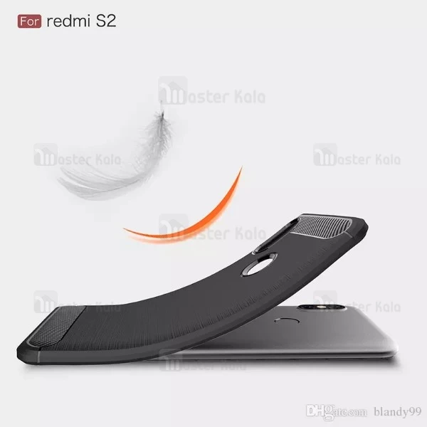 قاب محافظ ژله ای شیائومی Xiaomi Redmi S2 / Redmi Y2 Rugged Armor Fiber Carbon