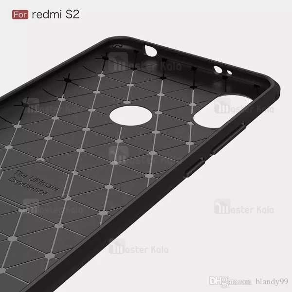 قاب محافظ ژله ای شیائومی Xiaomi Redmi S2 / Redmi Y2 Rugged Armor Fiber Carbon
