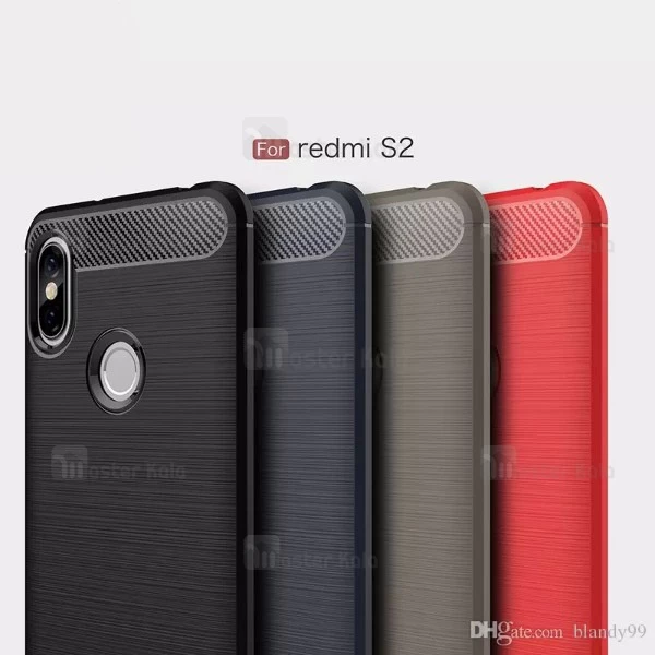 قاب محافظ ژله ای شیائومی Xiaomi Redmi S2 / Redmi Y2 Rugged Armor Fiber Carbon